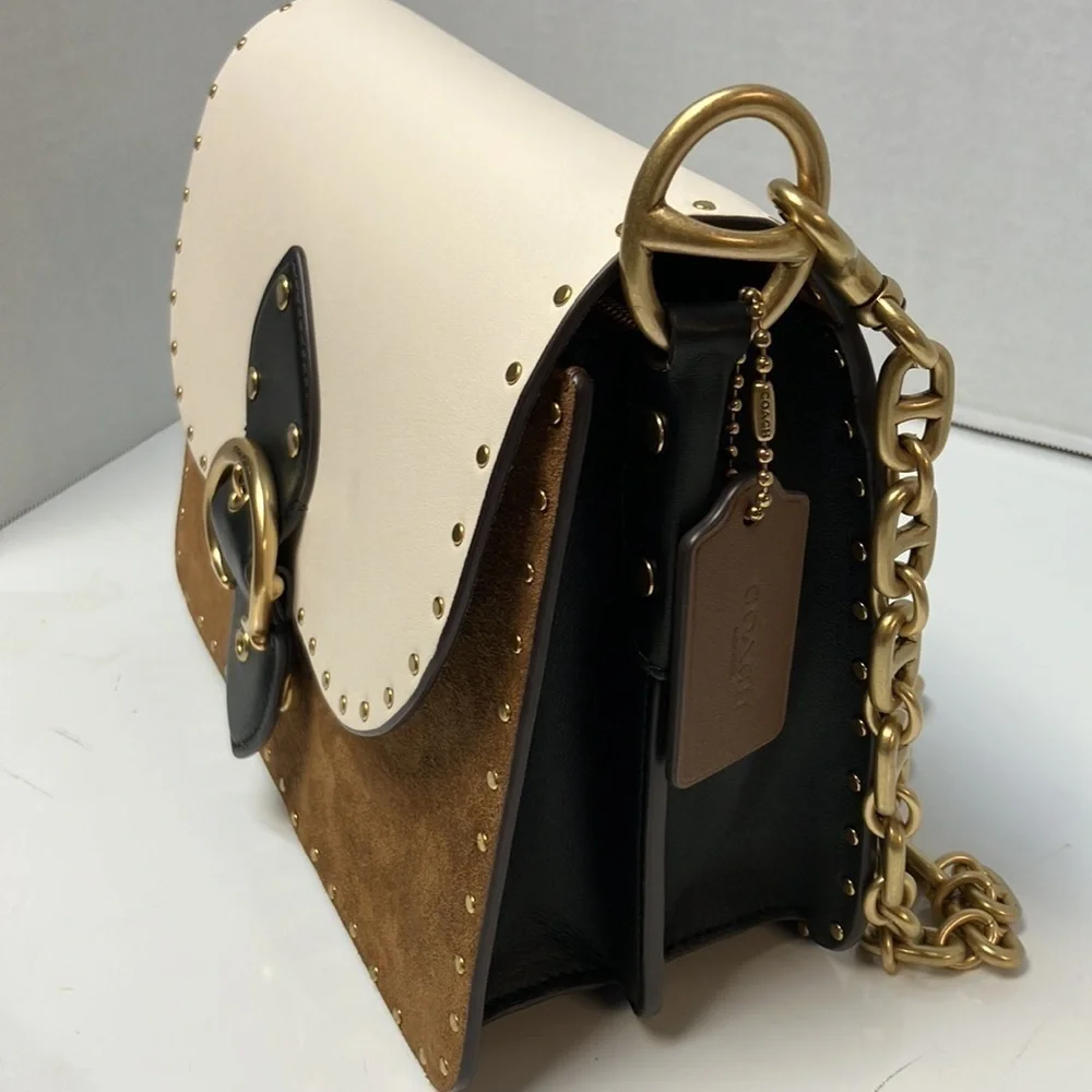 Coach vintage khaki Multi color crossbody purse new with tag - Picture 13 of 13